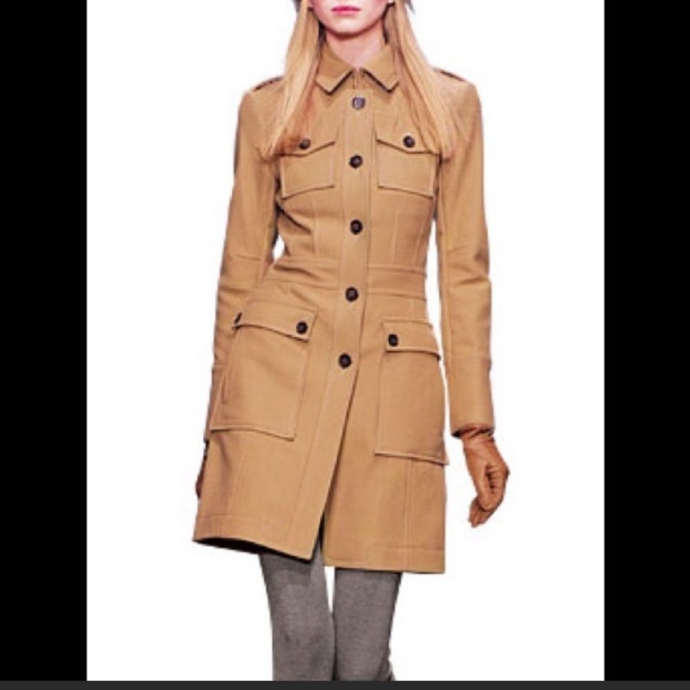 COPY - vintage banana Republic camel military coat